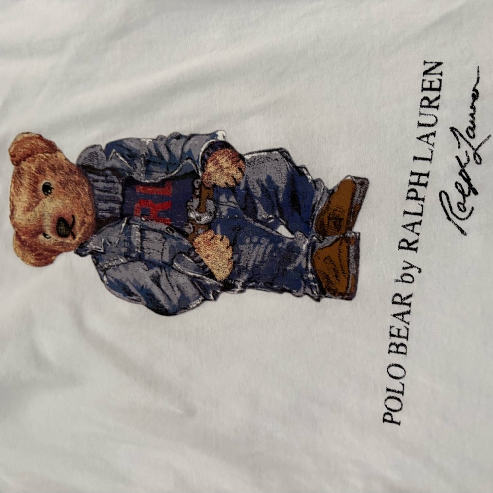 Polo by Ralph Lauren White  Polo Bear Tee - Picture 6 of 6